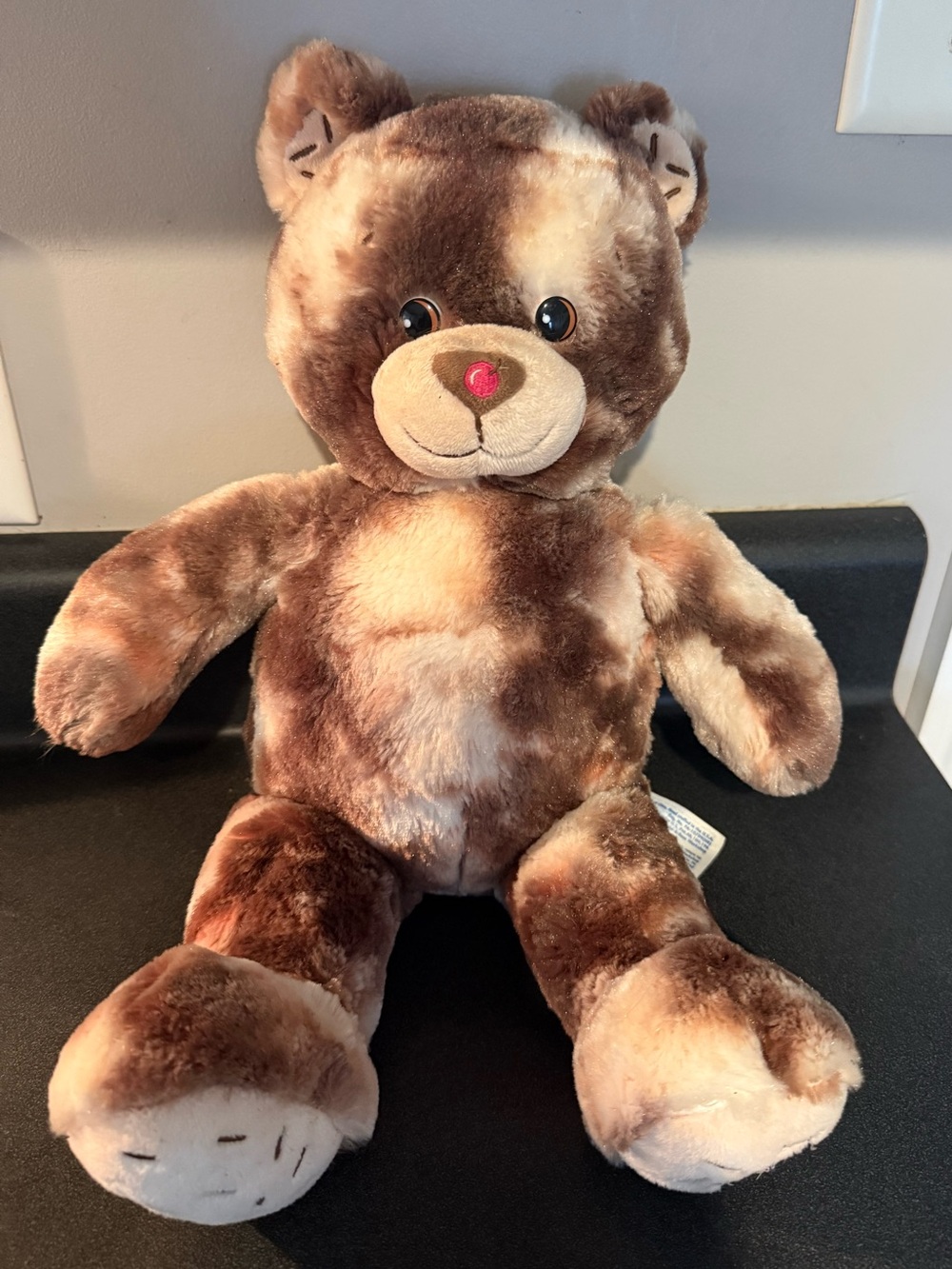 Build A Bear Baskin Robbins Hot Fudge Sundae Bear Plush Chocolate Ice Cream 16"
